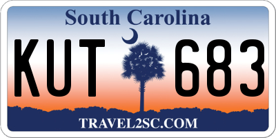SC license plate KUT683
