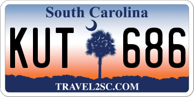 SC license plate KUT686