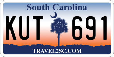 SC license plate KUT691