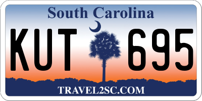 SC license plate KUT695