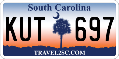 SC license plate KUT697