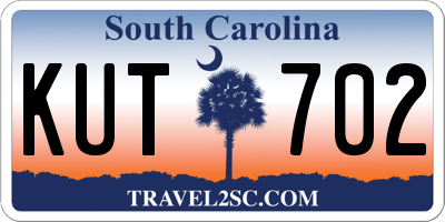 SC license plate KUT702