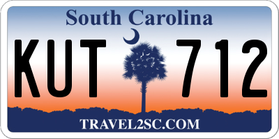 SC license plate KUT712