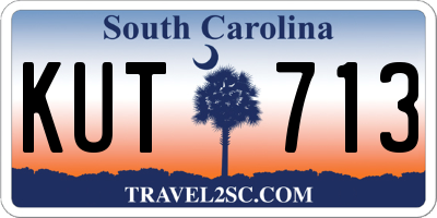 SC license plate KUT713