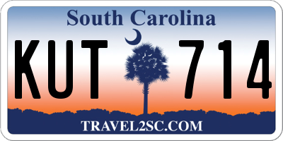 SC license plate KUT714
