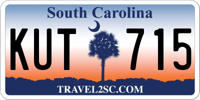 SC license plate KUT715