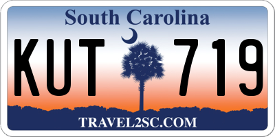 SC license plate KUT719