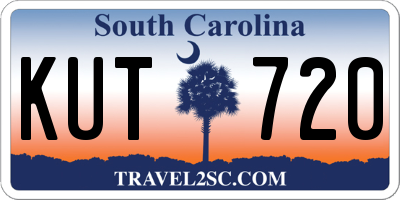 SC license plate KUT720