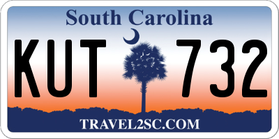 SC license plate KUT732
