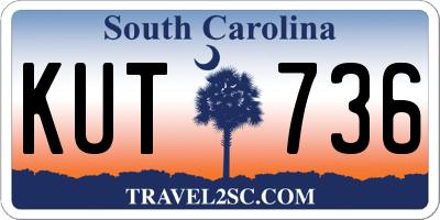 SC license plate KUT736