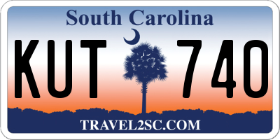 SC license plate KUT740