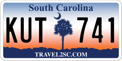 SC license plate KUT741