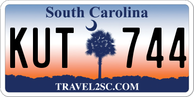 SC license plate KUT744