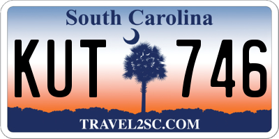 SC license plate KUT746