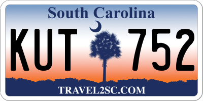 SC license plate KUT752