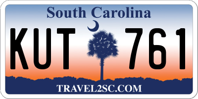 SC license plate KUT761