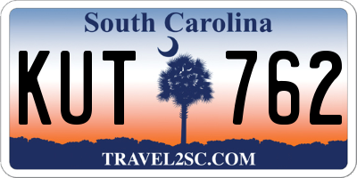 SC license plate KUT762