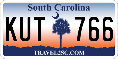 SC license plate KUT766
