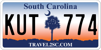 SC license plate KUT774