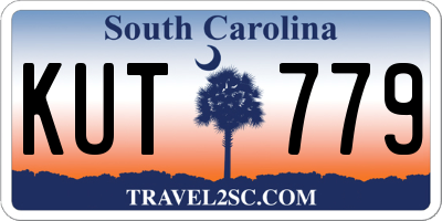 SC license plate KUT779