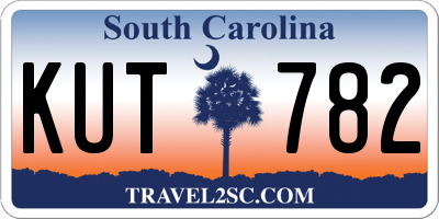 SC license plate KUT782