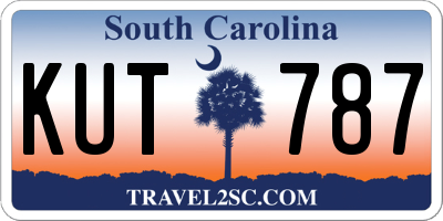 SC license plate KUT787