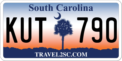 SC license plate KUT790