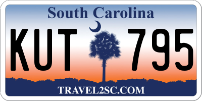 SC license plate KUT795