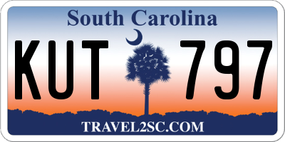 SC license plate KUT797