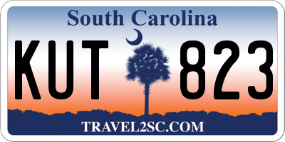 SC license plate KUT823
