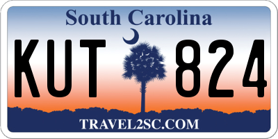 SC license plate KUT824