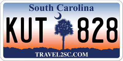 SC license plate KUT828