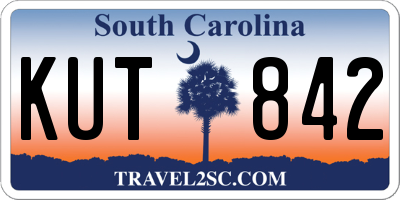 SC license plate KUT842