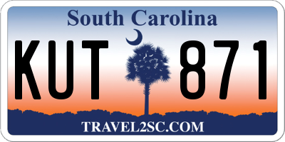 SC license plate KUT871