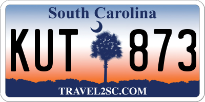 SC license plate KUT873