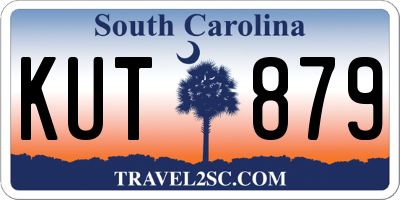 SC license plate KUT879