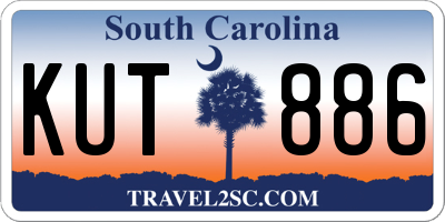 SC license plate KUT886