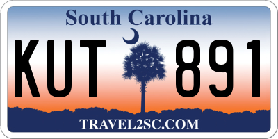 SC license plate KUT891