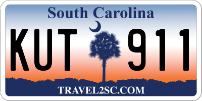 SC license plate KUT911