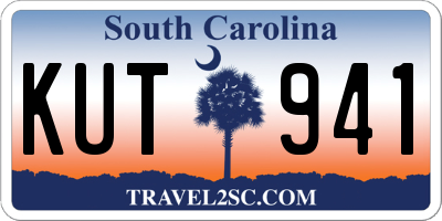 SC license plate KUT941