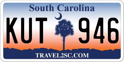 SC license plate KUT946