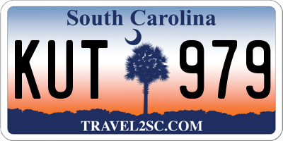 SC license plate KUT979
