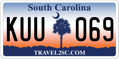 SC license plate KUU069
