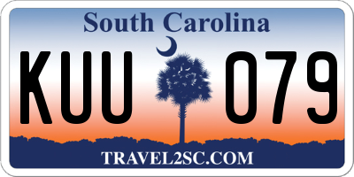 SC license plate KUU079