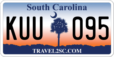 SC license plate KUU095