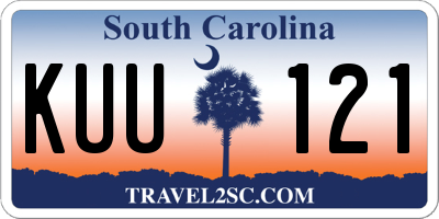 SC license plate KUU121
