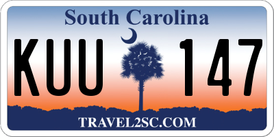 SC license plate KUU147