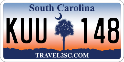 SC license plate KUU148