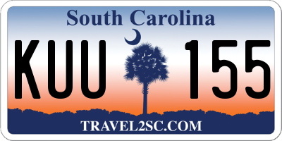 SC license plate KUU155