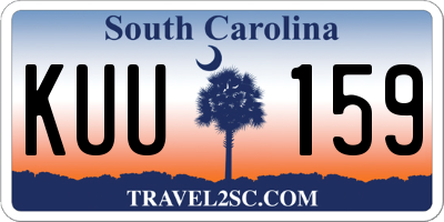 SC license plate KUU159